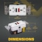 Faith 20A Outdoor GFCI Outlets, WR and TR, Ground Fault Circuit Interrupter w/ Wall Plate, White GLS-20ATRWR-RB - alternate 6